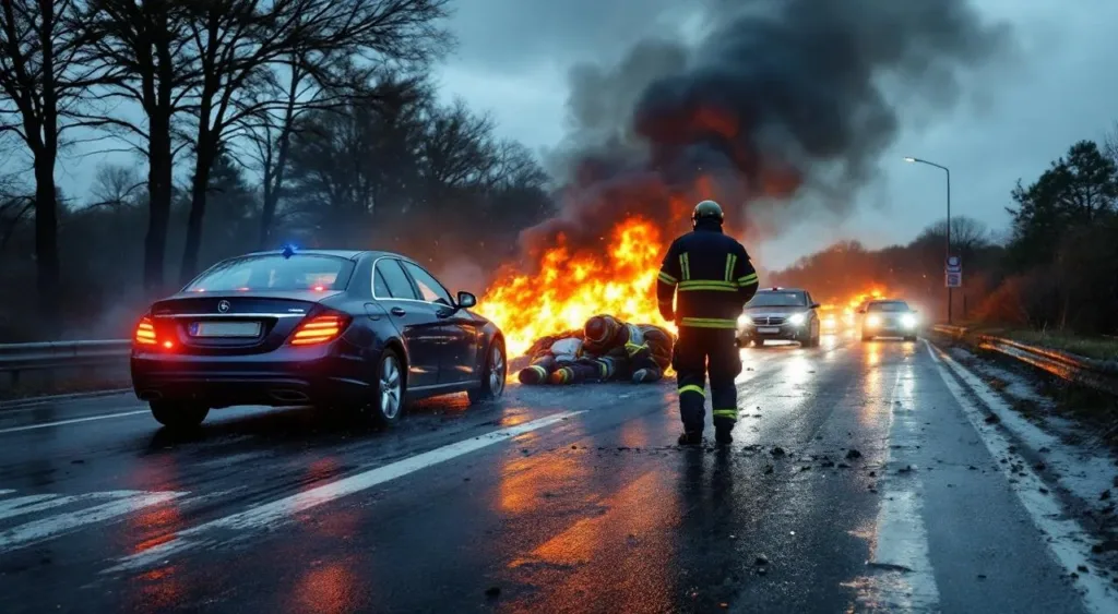 Surzur : collision frontale sur la RD20, un conducteur éjecté grièvement blessé