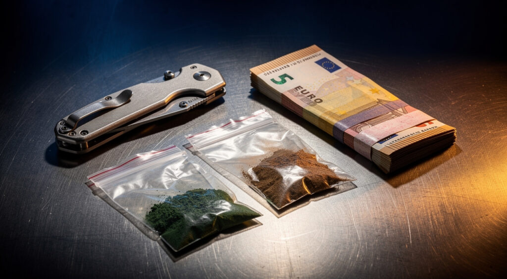 Thouars : un mineur de 17 ans arrêté à la tête d'un point de deal, plus d'un kilo de drogue saisi