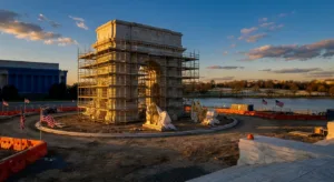 Trump dépose les plans d&rsquo;un arc de triomphe de 76 mètres à Washington