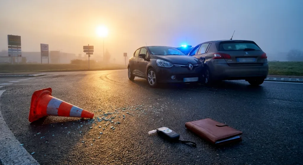 Villedieu refuse l&rsquo;alcootest après son accident à Vesoul