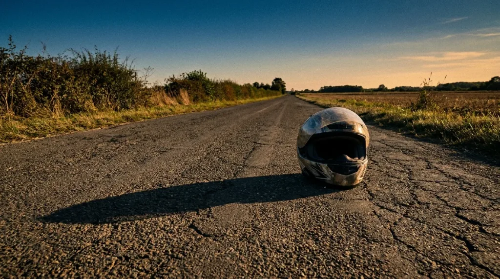 Villedieu-sur-Indre : un motard secouru, son casque lui a sauvé la vie