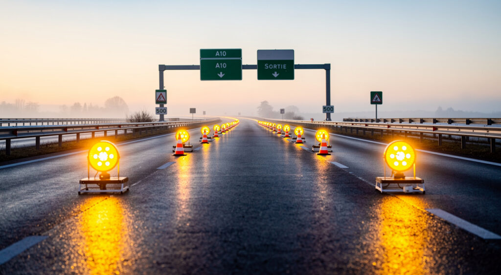 A10 à Champlan : fermeture matinale vers Paris après un accident, rouverte à 5h35