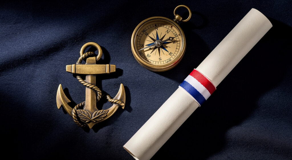 Abbeville : 40 stagiaires du PMM &lsquo;Amiral Courbet&rsquo; diplômés pour les 400 ans de la Marine