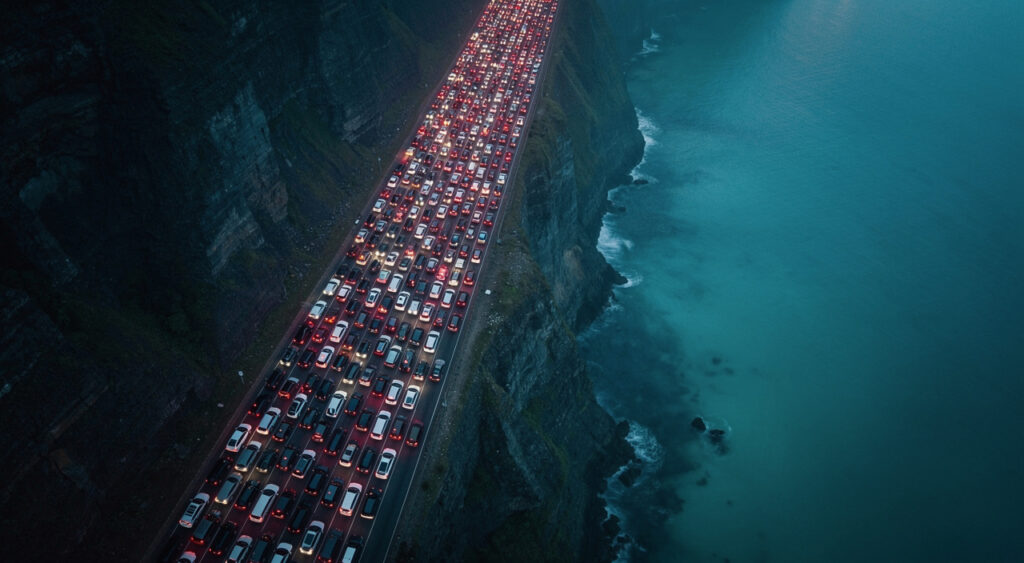 Accident à l&rsquo;entrée de la Route du Littoral : 2 km de bouchons à La Possession