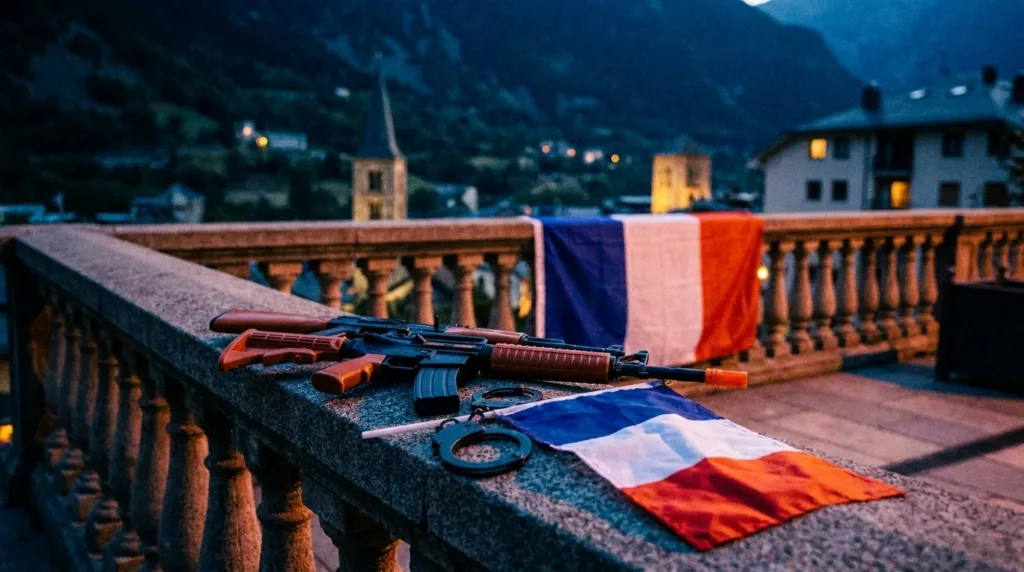 Andorre : un Français aux antécédents violents arrêté avec deux fusils factices à l&rsquo;arrivée de Macron