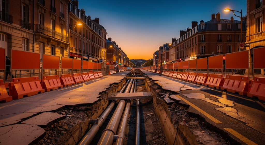 Boulevard Bonrepos à Toulouse : le chantier du réseau de chaleur paralyse la circulation