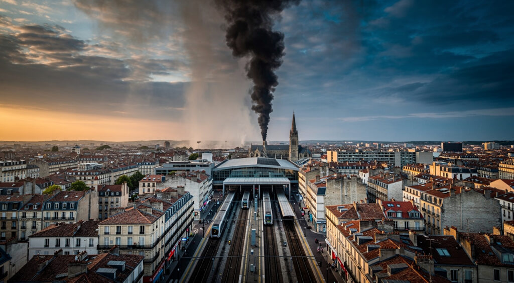 Bus en feu à la gare de Chalon-sur-Saône : évacuation sans blessés, trains peu touchés