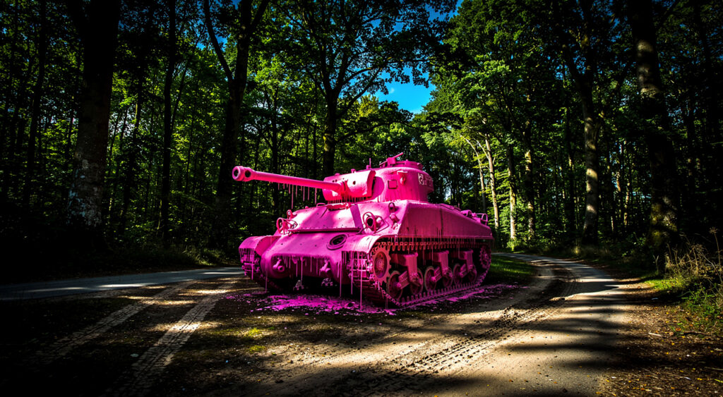 Char Valois vandalisé en rose : la mairie d&rsquo;Alençon porte plainte