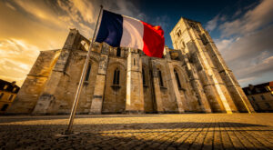 Cluny : la Gendarmerie de Saône-et-Loire reçoit son drapeau pour la première fois