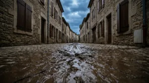 Coulée de boue à Pontvallain : le centre-bourg envahi après les orages du 10 mai