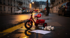 Courbevoie : mort de Noé (20 mois) percuté par une moto sur la D908, les appels à sécuriser relancés