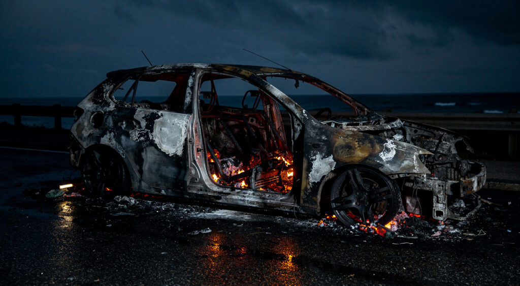 Dunkerque : projectiles sur les CRS, quatre voitures incendiées lors de heurts nocturnes