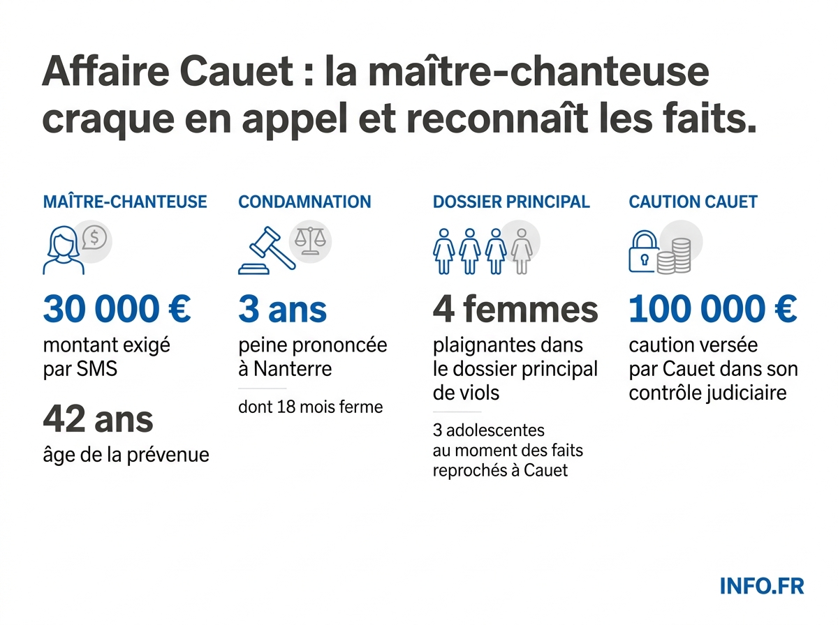 Les chiffres clés de l'affaire de chantage contre Sébastien Cauet et de l'instruction parisienne pour viols.