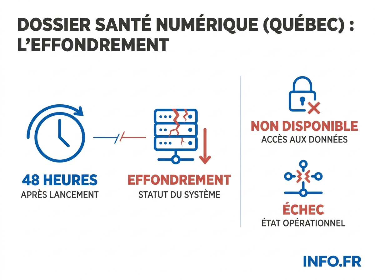Les chiffres clés du déploiement chaotique du Dossier santé numérique québécois en mai 2026.