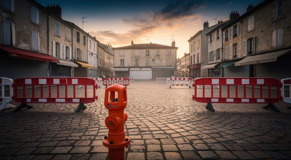 Fuite de gaz place du Marché à Guéret : centre-ville bouclé, habitants évacués