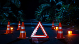 Goyave : collision au giratoire de Bois Sec perturbe la N1 dans les deux sens