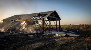 Incendie à Dennebrœucq : un bâtiment agricole de 150 m² ravagé, un chien périt