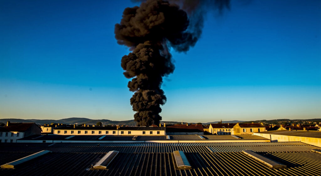 Incendie à Domérat : 600 m³ de déchets électriques brûlés chez Environnement Recycling