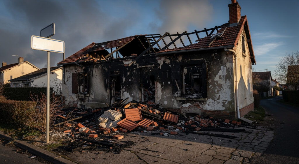 Incendie à Fontenay-le-Marmion : cinq blessés, un homme saute par la fenêtre