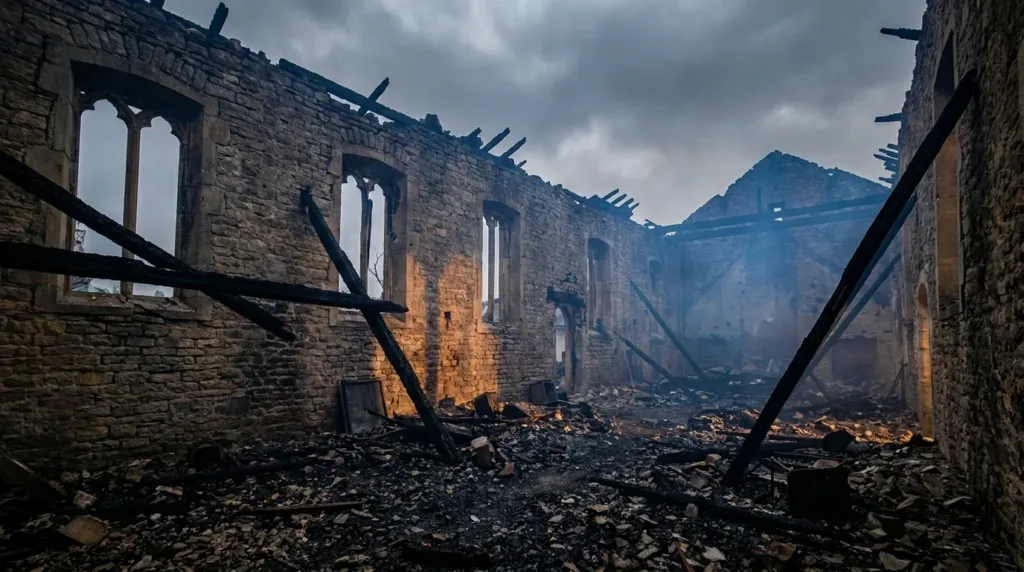 Incendie à Montenach : l&rsquo;église Saint-Cyriaque détruite, appel aux dons lancé