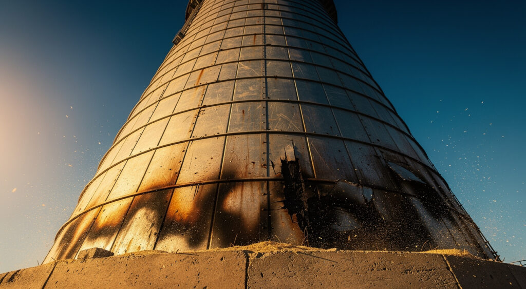Incendie dans un silo de sciure à l&rsquo;ancienne usine Charpentes Fournier au Poiré-sur-Vie