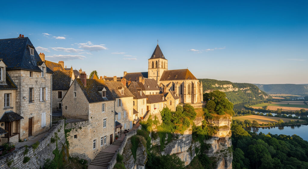 Loubressac : la préfète du Lot et Carole Delga visitent le patrimoine et l'expo au Presbytère