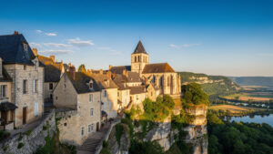 Loubressac : la préfète du Lot et Carole Delga visitent le patrimoine et l'expo au Presbytère