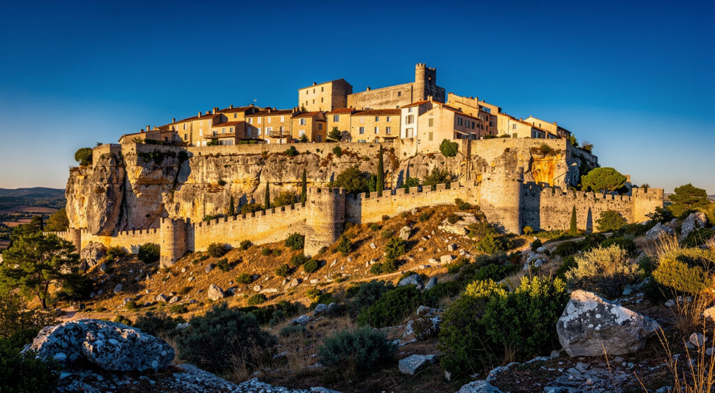 Lussan, village perché du Gard : falaises, médiéval et panoramas à 30 km de Nîmes