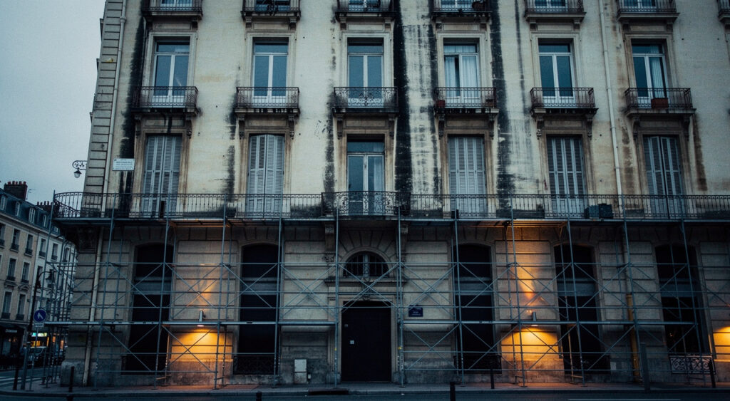 Lyon : premiers travaux au 22 place de la Croix-Rousse, sept ans après l&rsquo;incendie