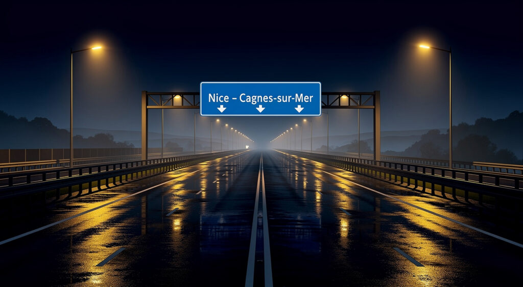 Nice-Cagnes-sur-Mer : course-poursuite nocturne sur l&rsquo;A8, un récidiviste en garde à vue