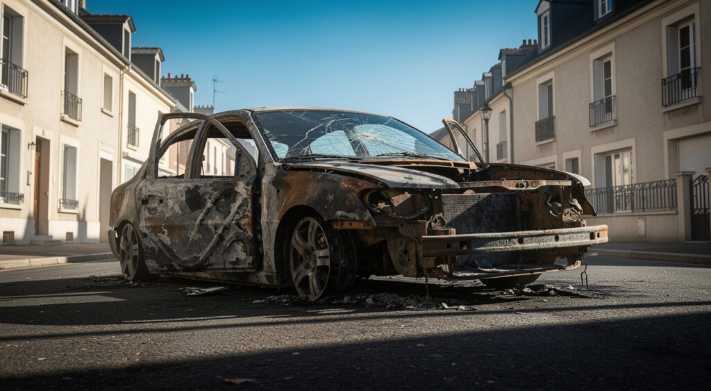 Nice : quatre véhicules incendiés volontairement rue de la Santoline, Ciotti réagit