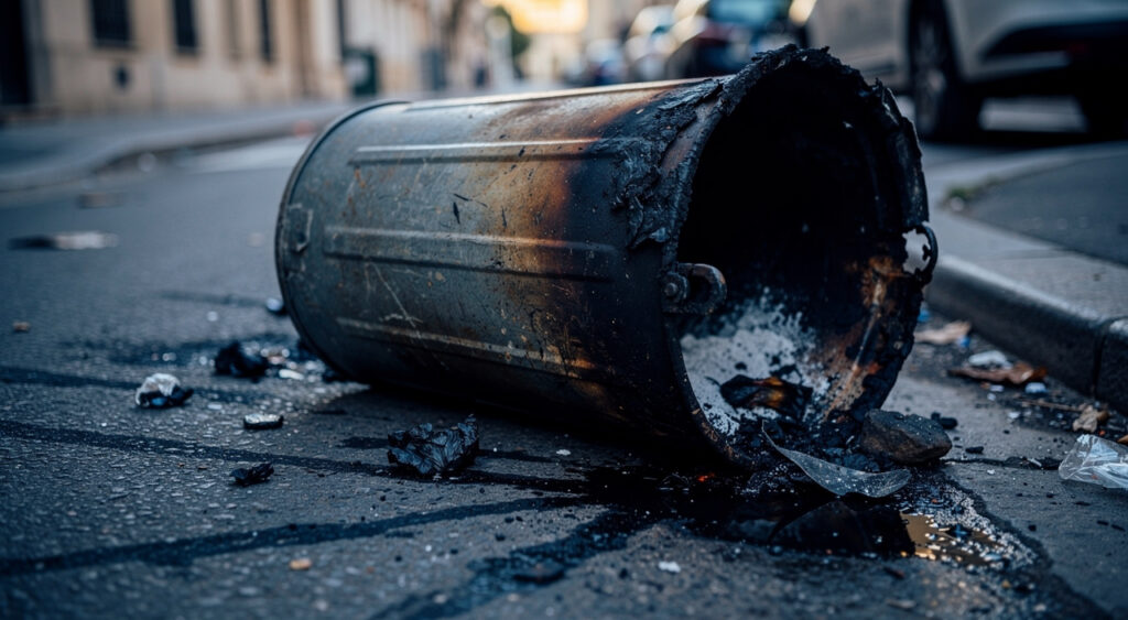 Oyonnax : poubelles incendiées et tirs de mortiers dans le quartier de la Plaine
