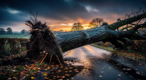 Pluies intenses en Indre-et-Loire : routes inondées et arbres tombés autour de Tours