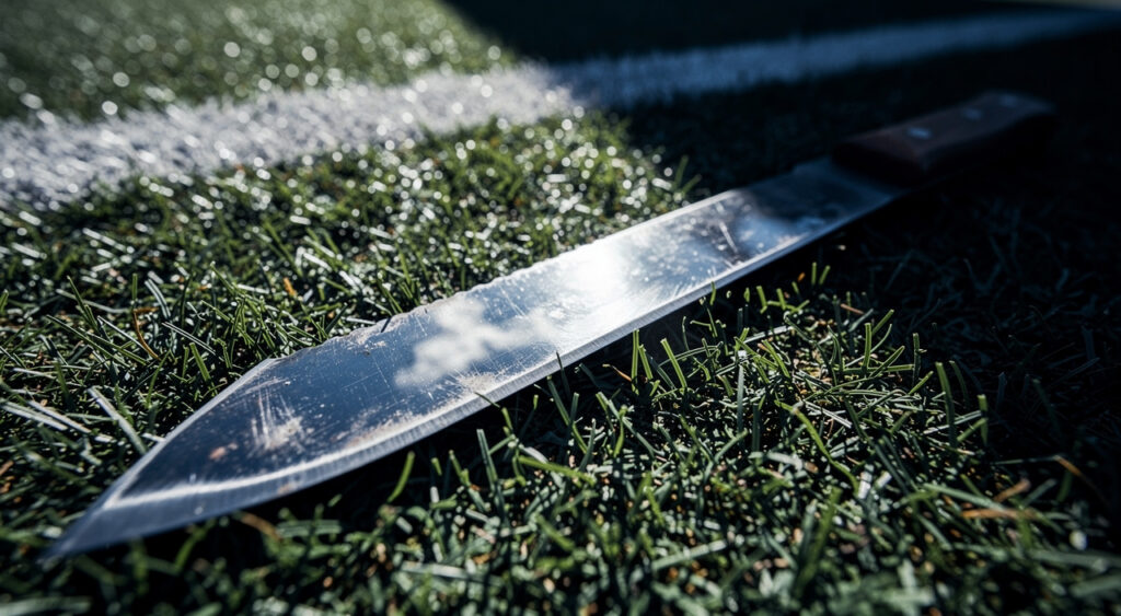 Pont-à-Mousson : un joueur revient avec une machette, un policier le neutralise