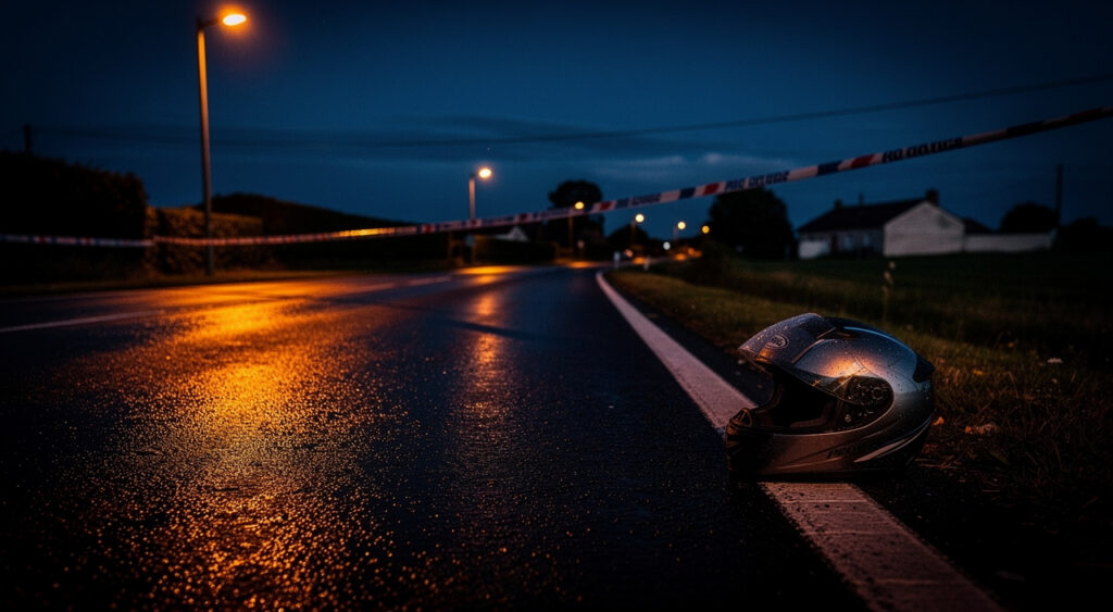 Quatre accidents nocturnes en Sarthe : un motard grièvement blessé à Précigné