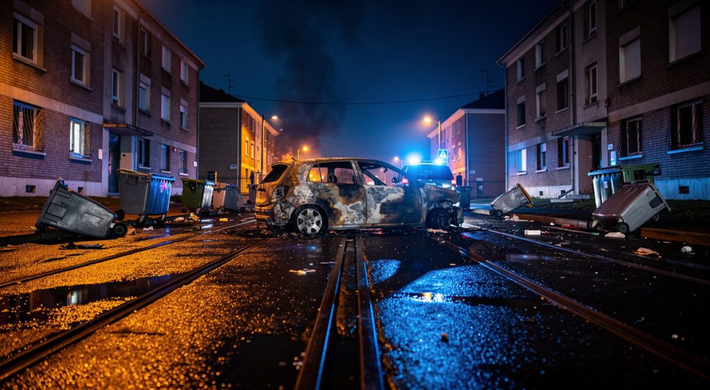 Reims : deuxième nuit de violences à Croix-Rouge, mortiers sur la police et voitures brûlées