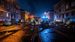 Reims : deuxième nuit de violences à Croix-Rouge, mortiers sur la police et voitures brûlées