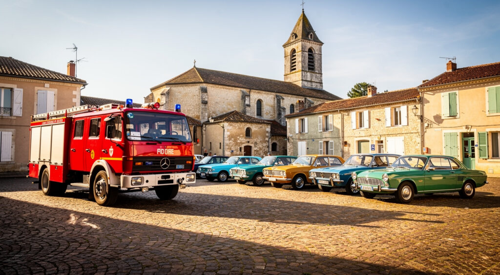 Rétromobile à Saint-Priest-sous-Aixe : les pompiers du SDIS 87 en démonstration