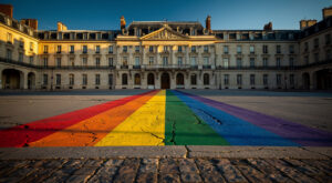 Saint-Étienne : un passage piétons arc-en-ciel inauguré place Jean-Jaurès