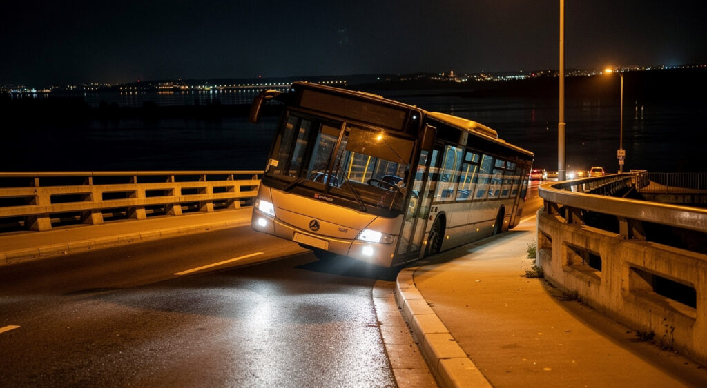Saint-Nazaire : il vole un bus et tente de se suicider sur le pont, sauvé in extremis