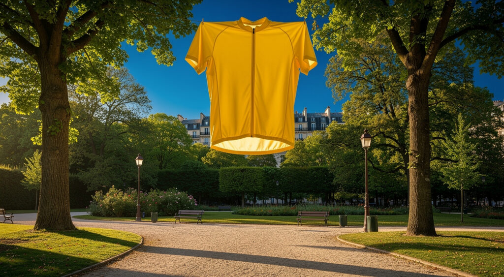 Tour de France 2026 : une cinquantaine d&rsquo;enfants posent devant un maillot géant à Périgueux