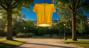 Tour de France 2026 : une cinquantaine d&rsquo;enfants posent devant un maillot géant à Périgueux