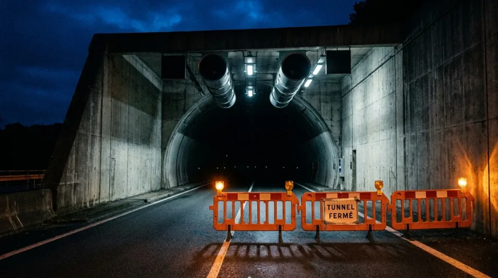 Tunnel du Siaix : fermetures nocturnes du 4 au 7 mai pour travaux de ventilation