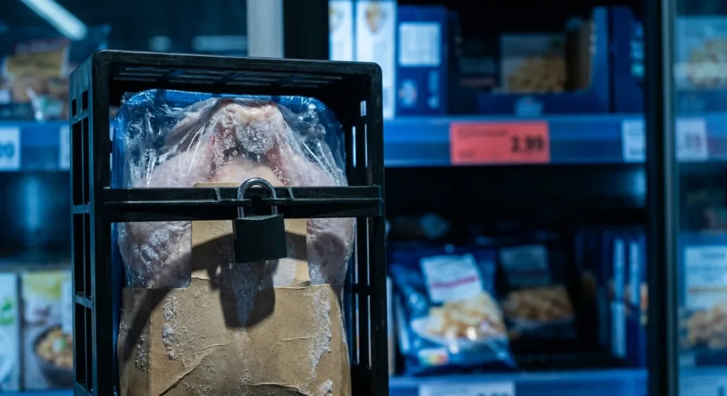 Un poulet congelé sous cadenas chez Picard : l&rsquo;image qui cristallise le malaise français