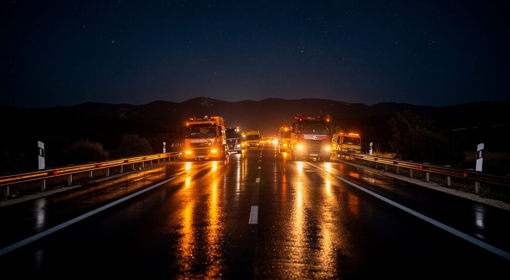 A54 : un poids lourd couché bloque l'autoroute vers Nîmes pendant plus de 12 heures
