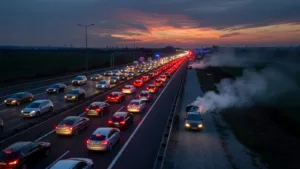 A86 à Fontenay-sous-Bois : un incendie de véhicule perturbe le trafic, alerte levée