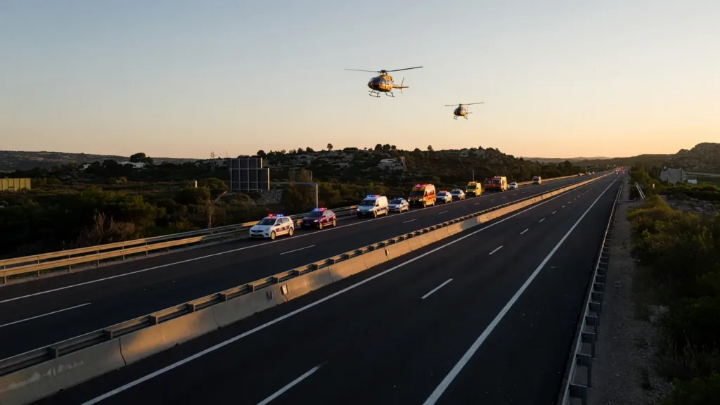 A9 près de Fabrègues : sept blessés dont trois graves après un double accident, l'autoroute coupée