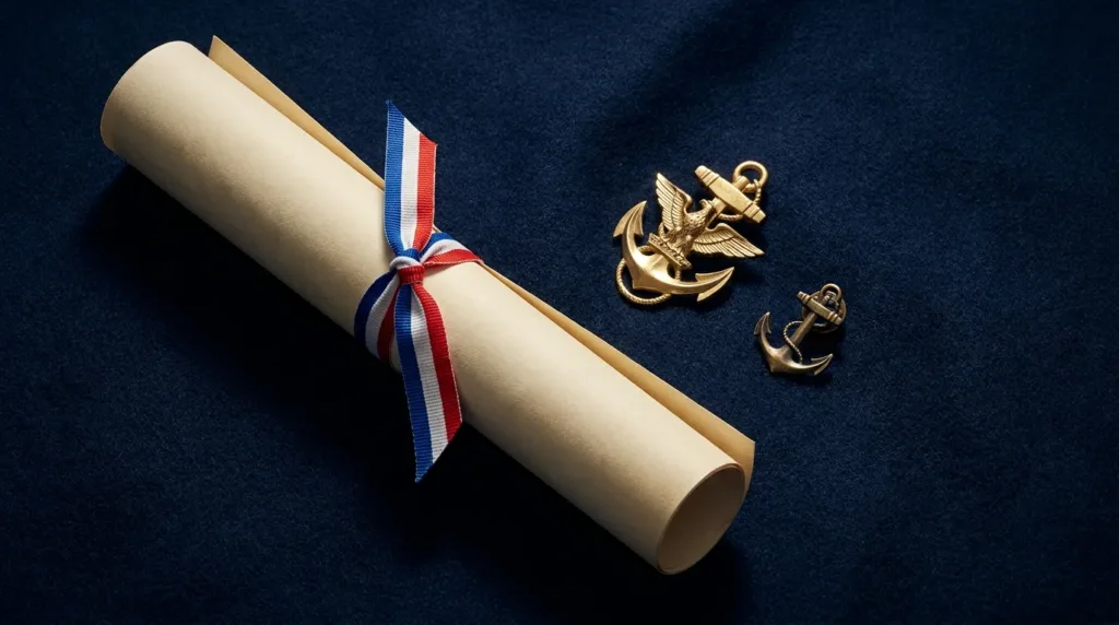Abbeville : 40 stagiaires du PMM &lsquo;Amiral Courbet&rsquo; diplômés pour les 400 ans de la Marine