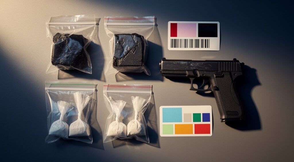 Ajaccio : 400 g de cannabis, 48 g de cocaïne et une arme saisies, un homme en garde à vue