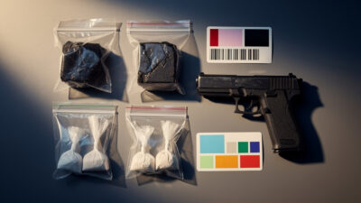 Ajaccio : 400 g de cannabis, 48 g de cocaïne et une arme saisies, un homme en garde à vue